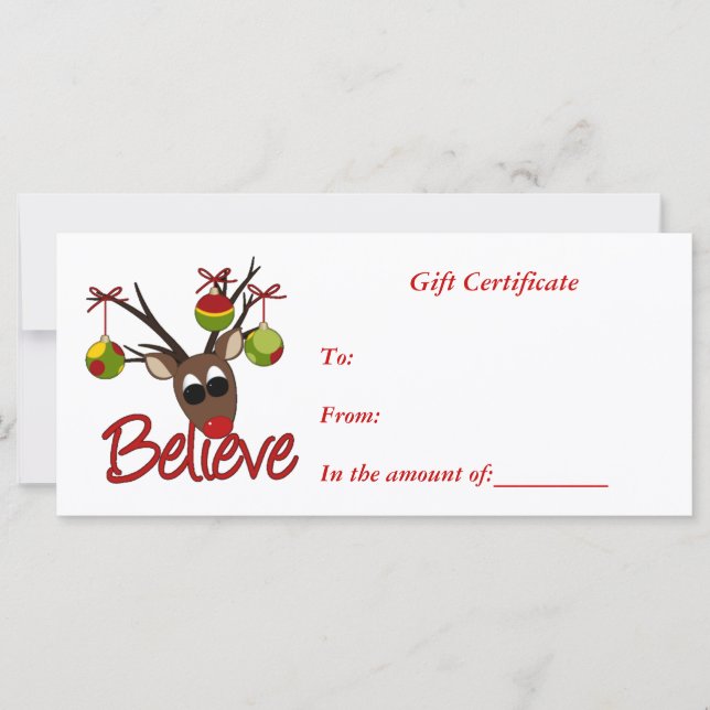 Gift Certificate-Christmas-Business Rack Card (Front)