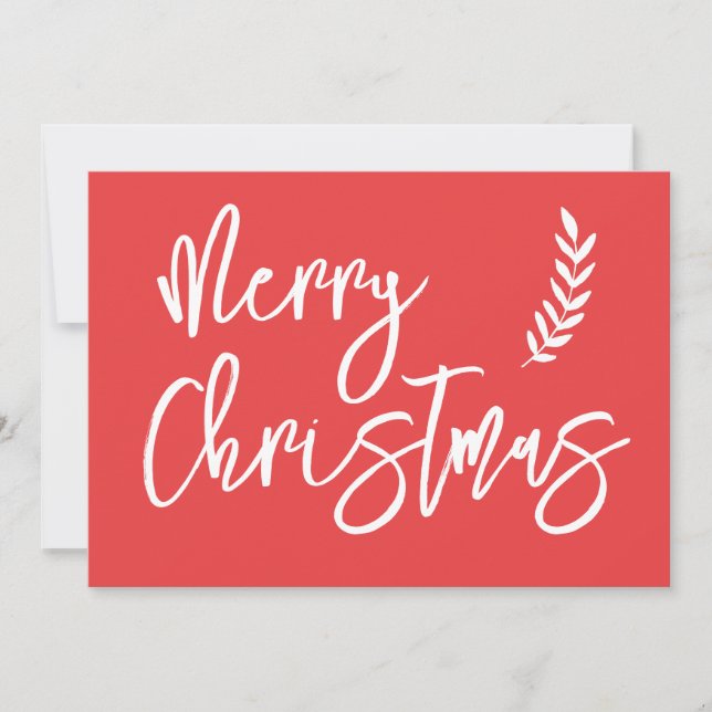 Gift Certificate Christmas Modern Script (Front)