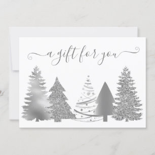 Gift Certificate Christmas Tree Rose Gold