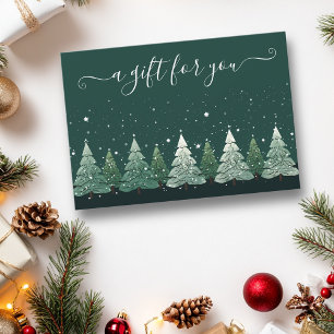 Gift Certificate Christmas Trees  Invitation