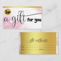 Gift Certificate Custom