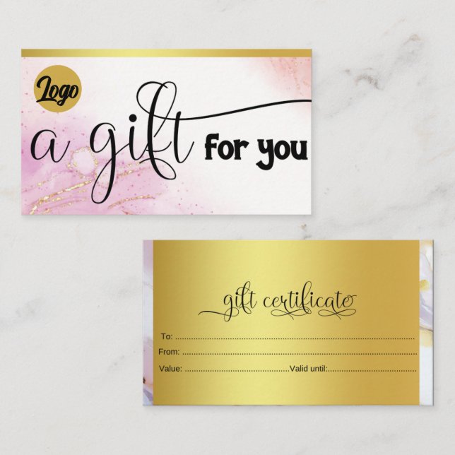 Gift Certificate Custom (Front/Back)