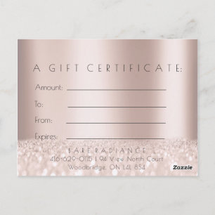 Gift Certificate Electrolysis Hair Removal Gray2 Postcard