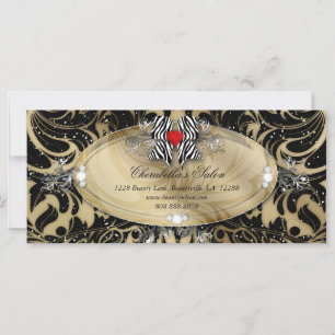 Gift Certificate Fashion Salon Jewellery Zebra Bow