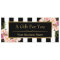 Gift Certificate Gold Floral Black & White Stripes