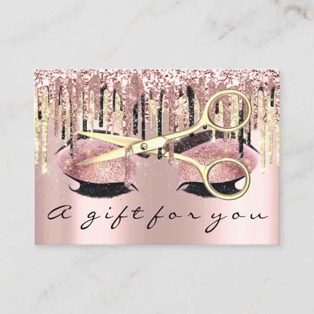 Gift Certificate Hairdresser Makeup Lash Microblad (Front)