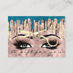 Gift Certificate Hairdresser Makeup Lashes Rose