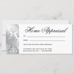 Gift Certificate Home Appraisal Real Estate Silver