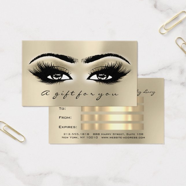 Gift Certificate Ivory Eye Lash Extension Makeup (Office)