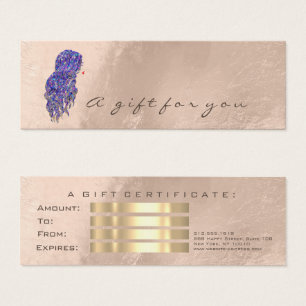 Gift Certificate Ivory Hairdresser Makeup Mermaid