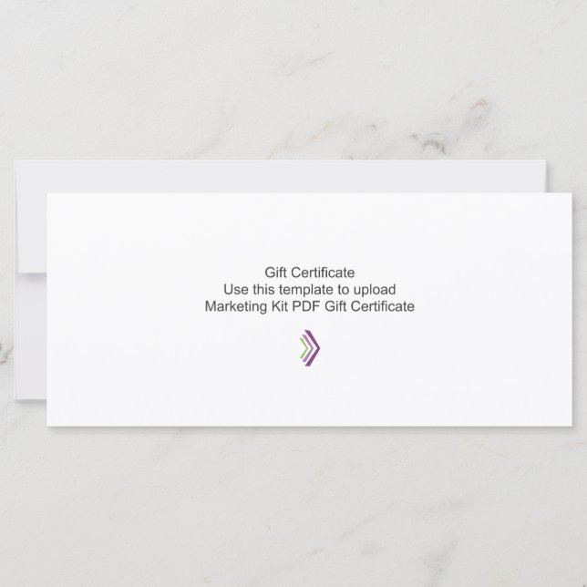 Gift Certificate Marketing Kit Template (Front)