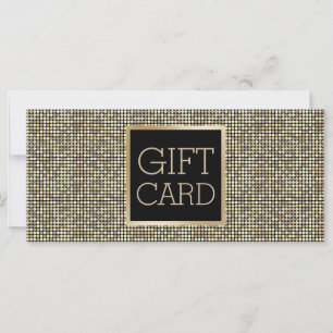 Gift Certificate Modern Gold Glitter Elegant