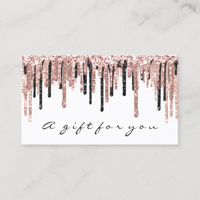 Gift Certificate Nails Makeup Eyelash Rose White (Front)