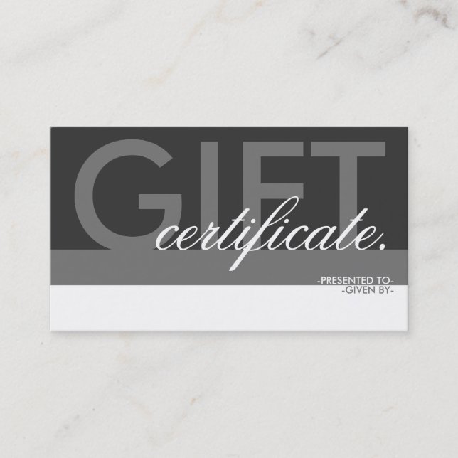 gift certificate overlay (Front)