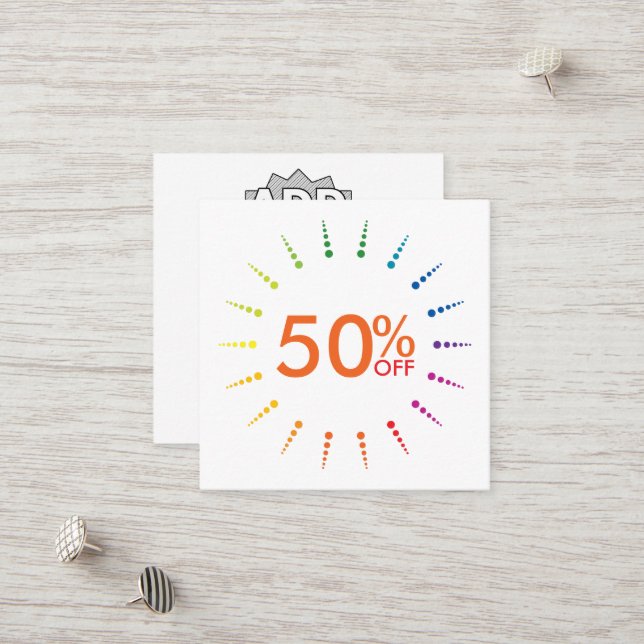 gift certificate rainbowBurst (Front/Back In Situ)