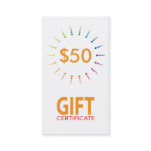 gift certificate rainbowBurst