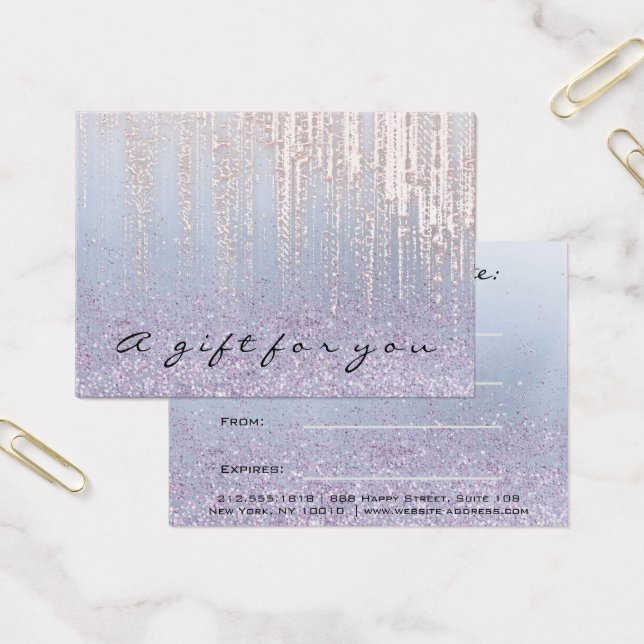 Gift Certificate Rose Makeup Hair Nails Wax Drips (Office)