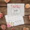 Gift Certificate Shabby Chic Floral Rustic Wood
