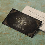 Gift Certificate Vintage Damask Hair Stylist<br><div class="desc">Vintage Framed Dark Damask Hair Salon Gift Certificate Business Cards.</div>