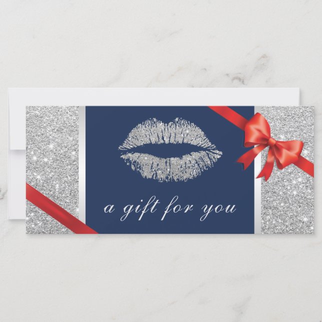 Gift Certificates | Silver Glam Lips Beauty Salon (Front)