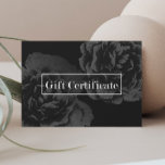 Gift Certificates | Vintage Dark Floral Salon Spa<br><div class="desc">Elegant Dark Floral Salon & Spa Gift Certificates.</div>