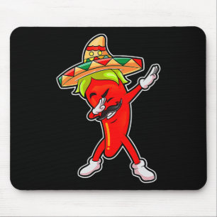 Gift Cute Chilli Dabbing Pepper Mexican Hot Jalape Mouse Mat