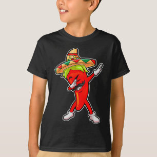Gift Cute Chilli Dabbing Pepper Mexican Hot Jalape T-Shirt