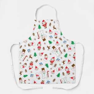 Gift cute Christmas holiday cookie family Apron