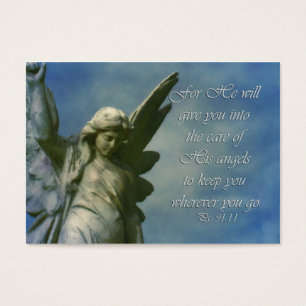 gift enclosure card  Ps 91:11 Angel encouragement