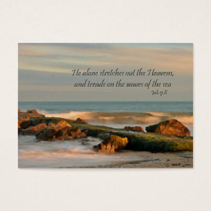 gift enclosure card Seascape with waves and rocks