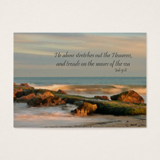 gift enclosure card Seascape with waves and rocks