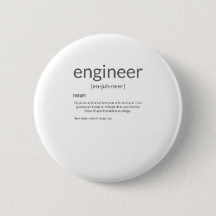 Gift Engineer College Major Engineer Definition 6 Cm Round Badge