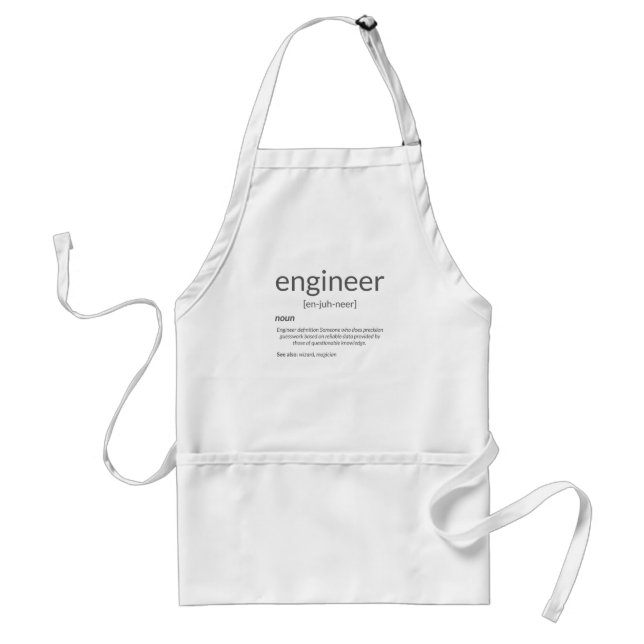 Gift Engineer College Major Engineer Definition Standard Apron (Front)