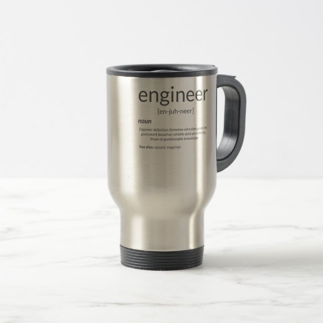 Gift Engineer College Major Engineer Definition Travel Mug (Front Right)