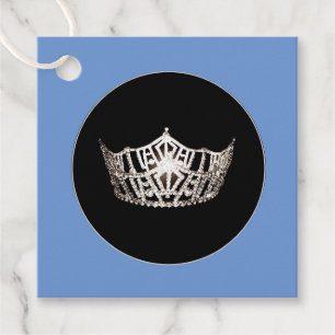Gift-FavorTag -Miss America Style Crown Favour Tags