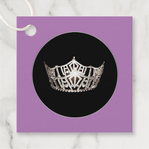 Gift-FavorTag -Miss America Style Crown Favour Tags