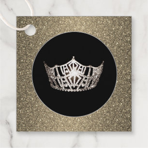 Gift-FavorTag -Miss America Style Crown Favour Tags