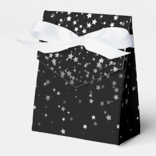 Gift/Favour Box in Black & Silver Stars