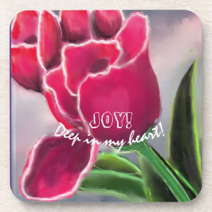 Gift Floral Design, Personalise Typography Coaster
