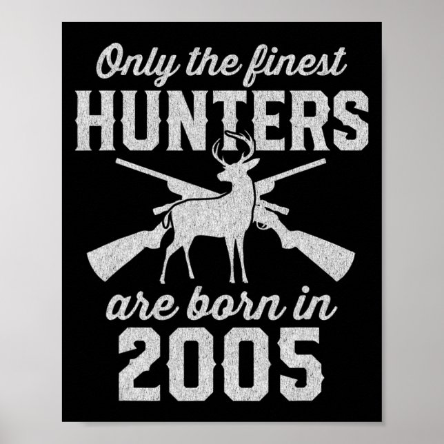 Gift for 18 Year Old Deer Hunter 18th Birthday 200 Poster (Front)