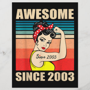 Gift for 18 Years Old Women Vintage 18th Birthday Custom Letterhead