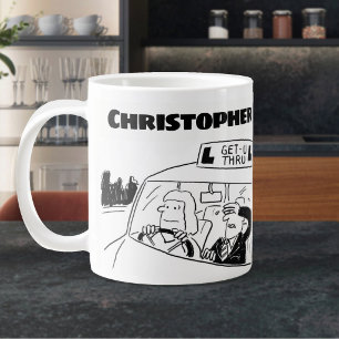 Gift for a Driving Instructor with Added Name Gian Large Coffee Mug