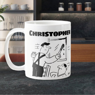 Gift for a Painter & Decorator with Name Giant Cof Large Coffee Mug