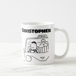 Gift for a Taxi Driver with Name Coffee Mug