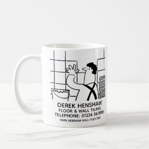 Gift for a tiler. Wall Tiling Business Promotional Coffee Mug
