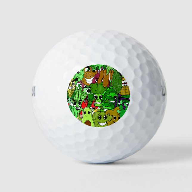 Gift For A Vegan Golf Balls (Front)