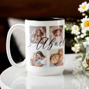 Gift for Abuela Grandchildren Photo Collage Coffee Mug
