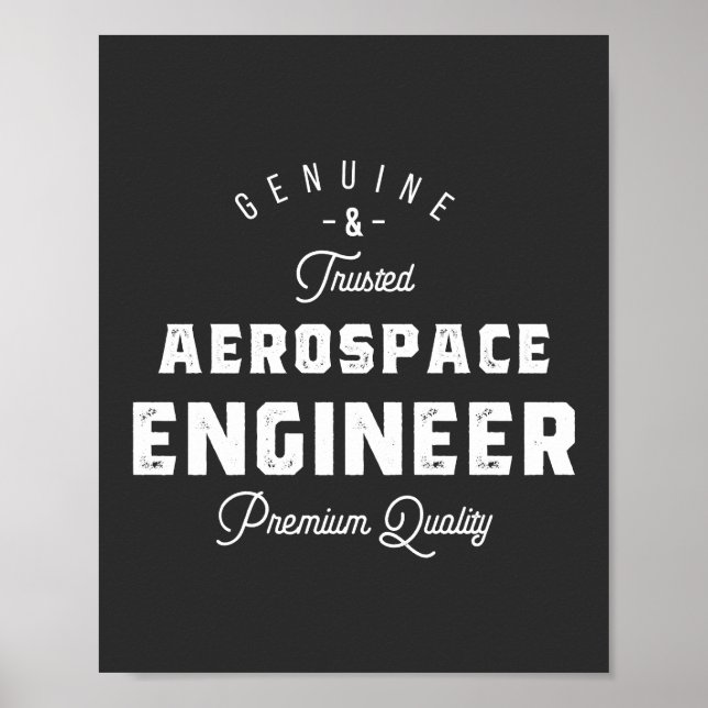 Gift for Aerospace Engineer Poster (Front)