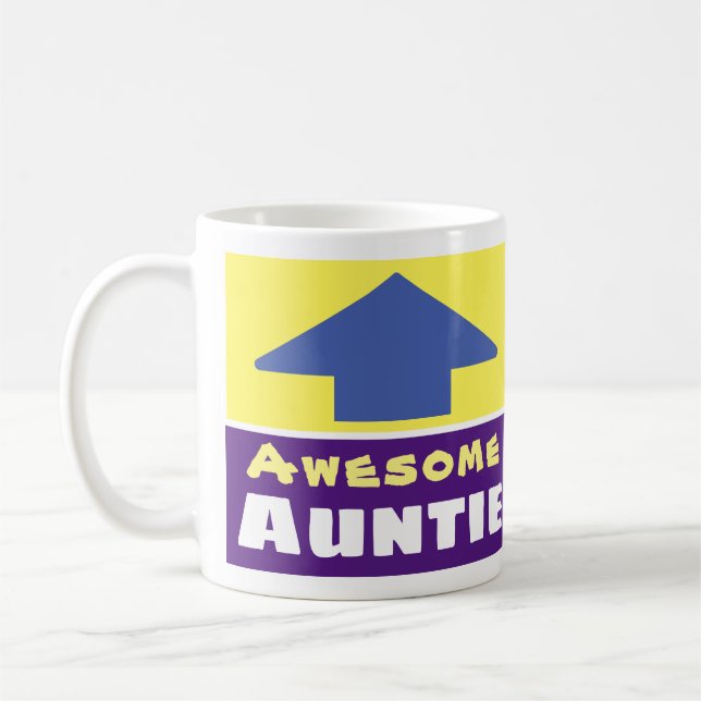 Gift for an Awesome Auntie Coffee Mug (Left)