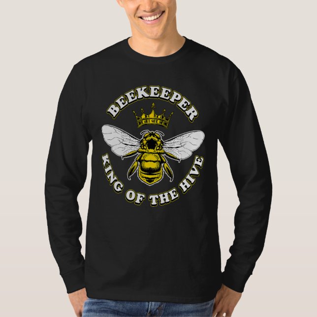 Gift for Beekeeper Queen Bee King Bumble Bee T-Shirt (Front)